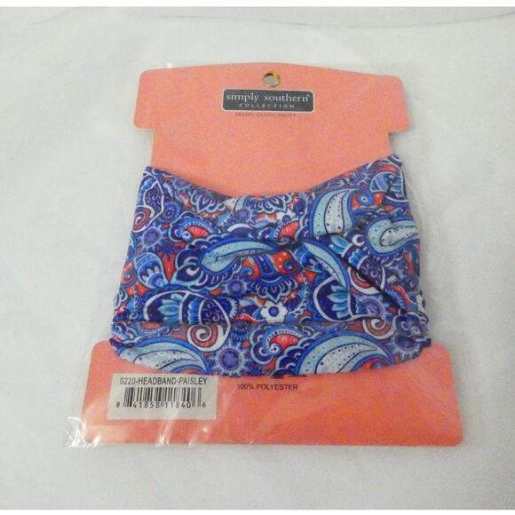 Simply Southern Simply Boho Headwrap Paisley Polyester New - Picture 2 of 2